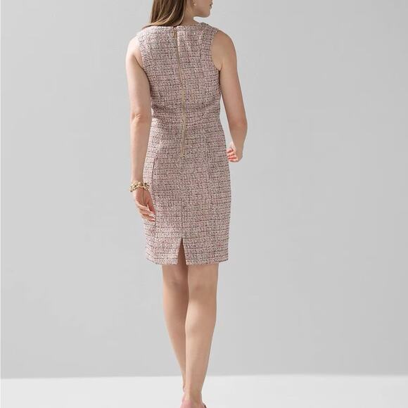 WHBM Tweed Sleeveless Sheath Dress Women’s 12 - Picture 2 of 13